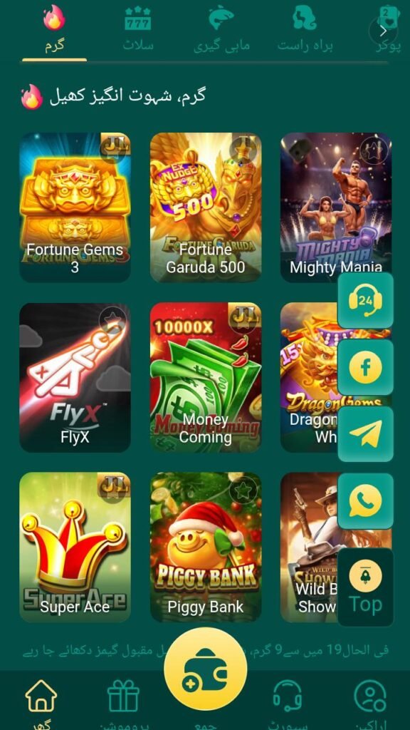 game interface