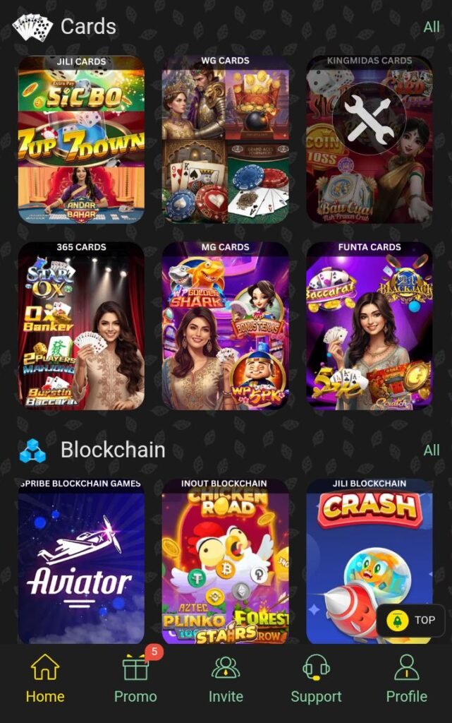 Game interface.