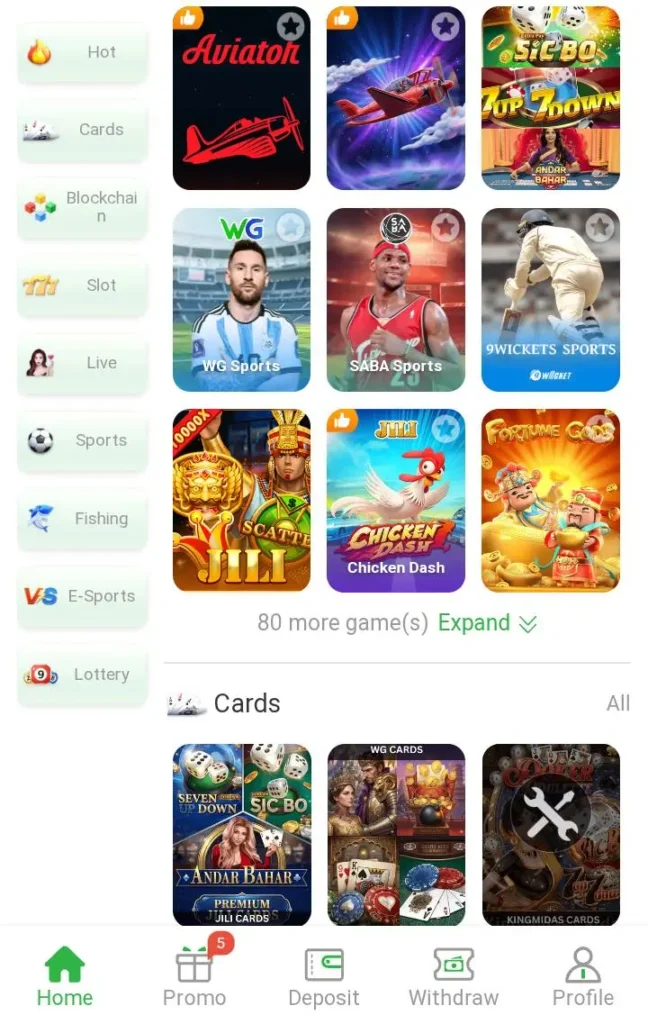 Game interface
