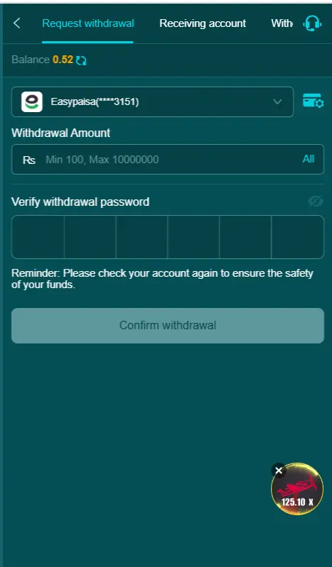 HH98 Game withdrawal options and payment process